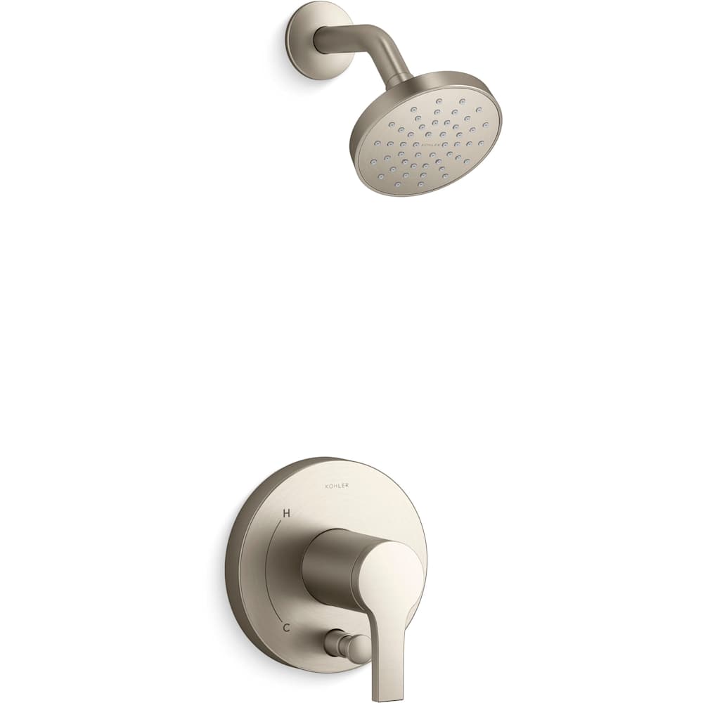 Elate Shower Only Trim Package with 2.5 GPM Single Function Shower Head and MasterClean Technology