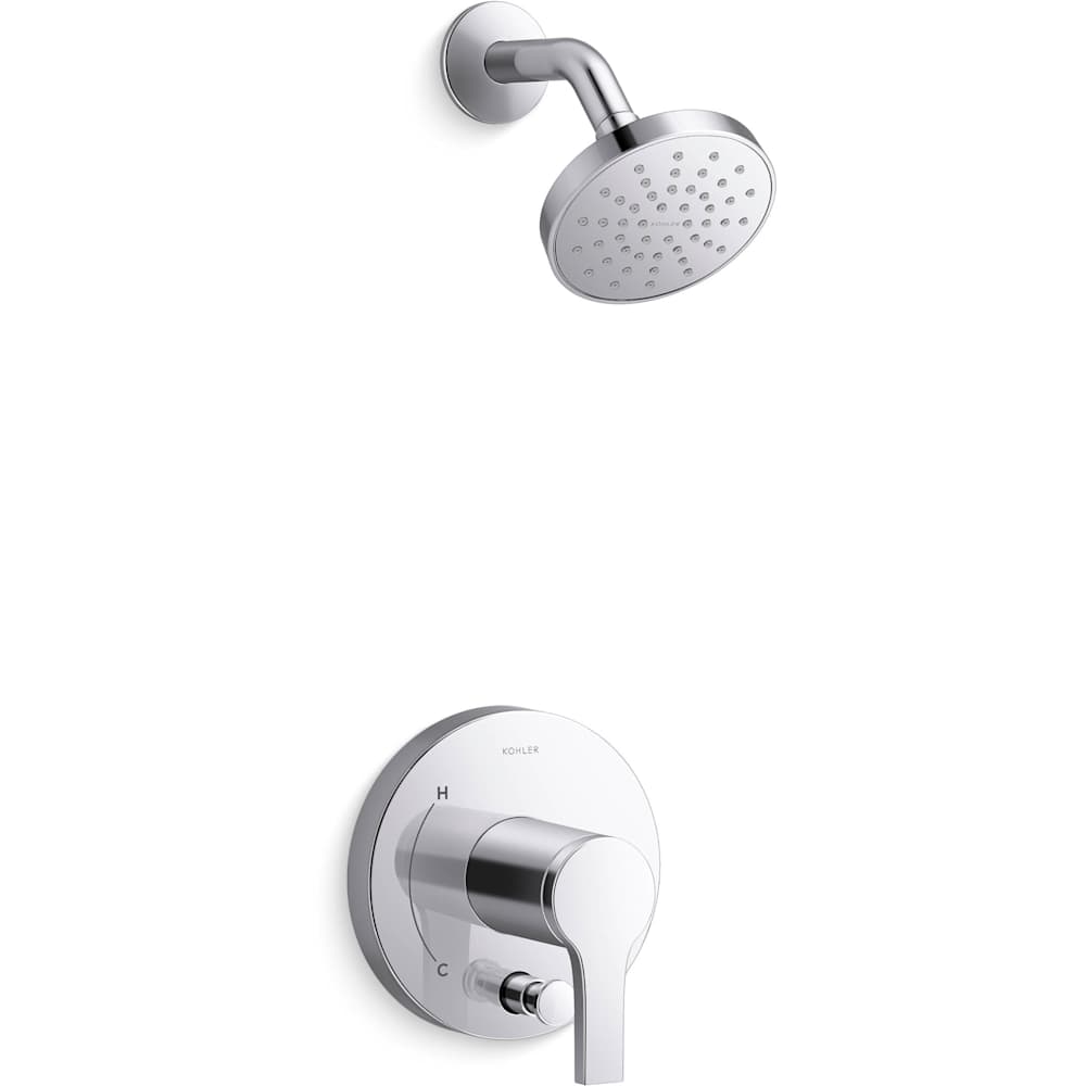 Elate Shower Only Trim Package with 2.5 GPM Single Function Shower Head and MasterClean Technology