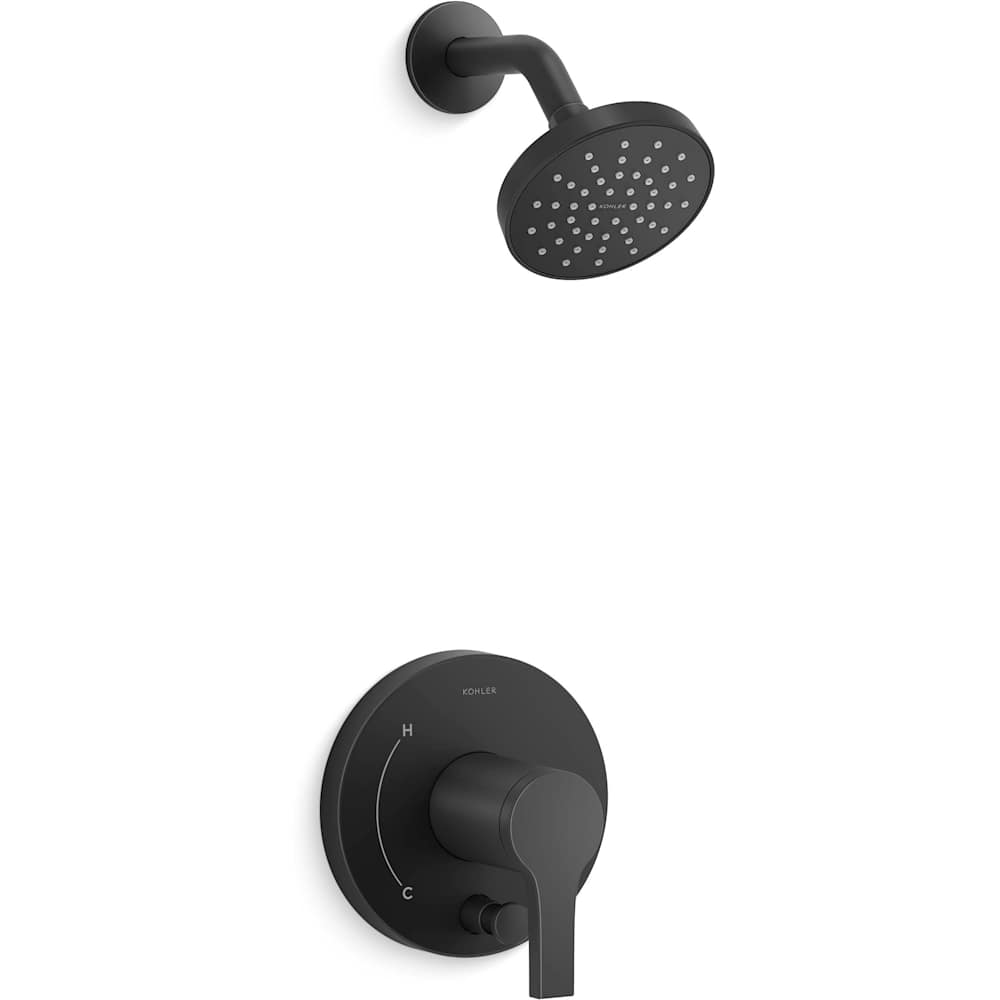 Elate Shower Only Trim Package with 2.5 GPM Single Function Shower Head and MasterClean Technology
