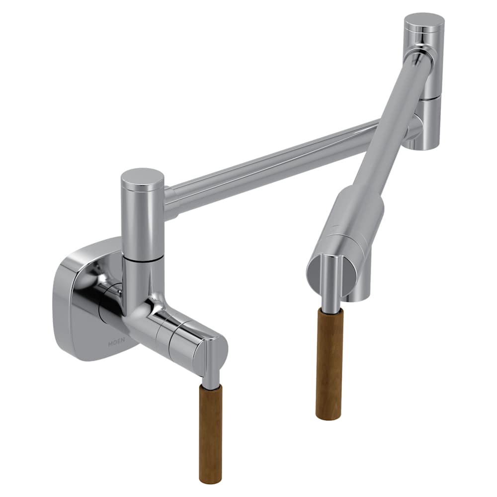 Moen Single Handle Single Hole Bathroom Faucet from the Eva Collection (Valve Included) Chrome