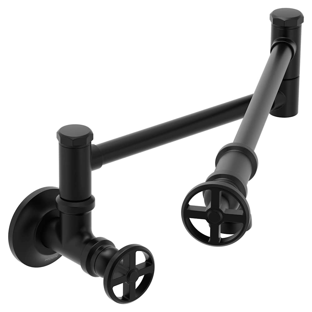Moen Cia 1.2 GPM Single Hole Bathroom Faucet with Pop-Up Drain Assembly with Duralock and MotionSense Wave Matte Black