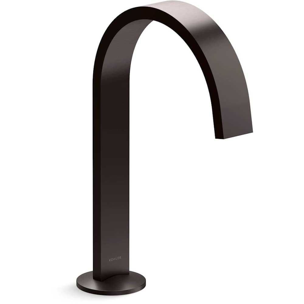 Components 1.2 GPM Widespread Bathroom Faucet with Drain Assembly and Ribbon Design Spout - Less Handles