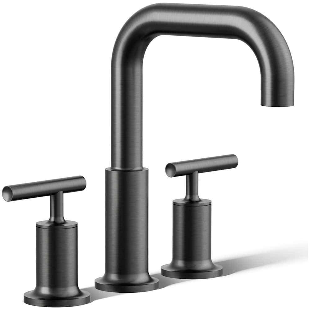 Purist Deck Mounted Roman Tub Filler with Dual Lever Handle