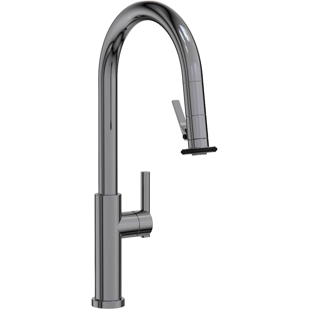 East Linear 1.8 GPM Single Hole Pull Down Kitchen Faucet