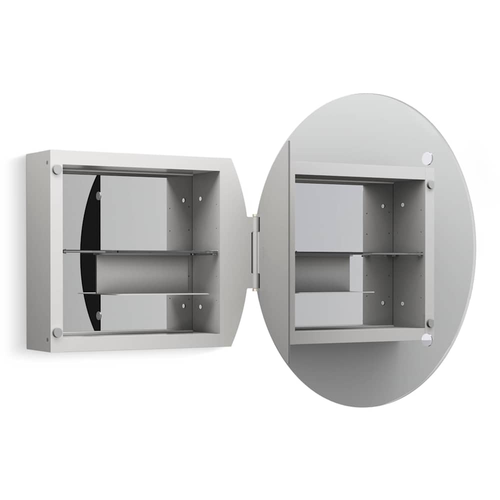 Verdera 24" Circular Frameless Single Door Medicine Cabinet