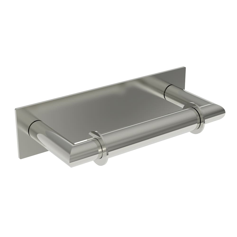 Metro Wall Mounted Toilet Paper Holder With Concealed Screws And Secure Mounting Assembly