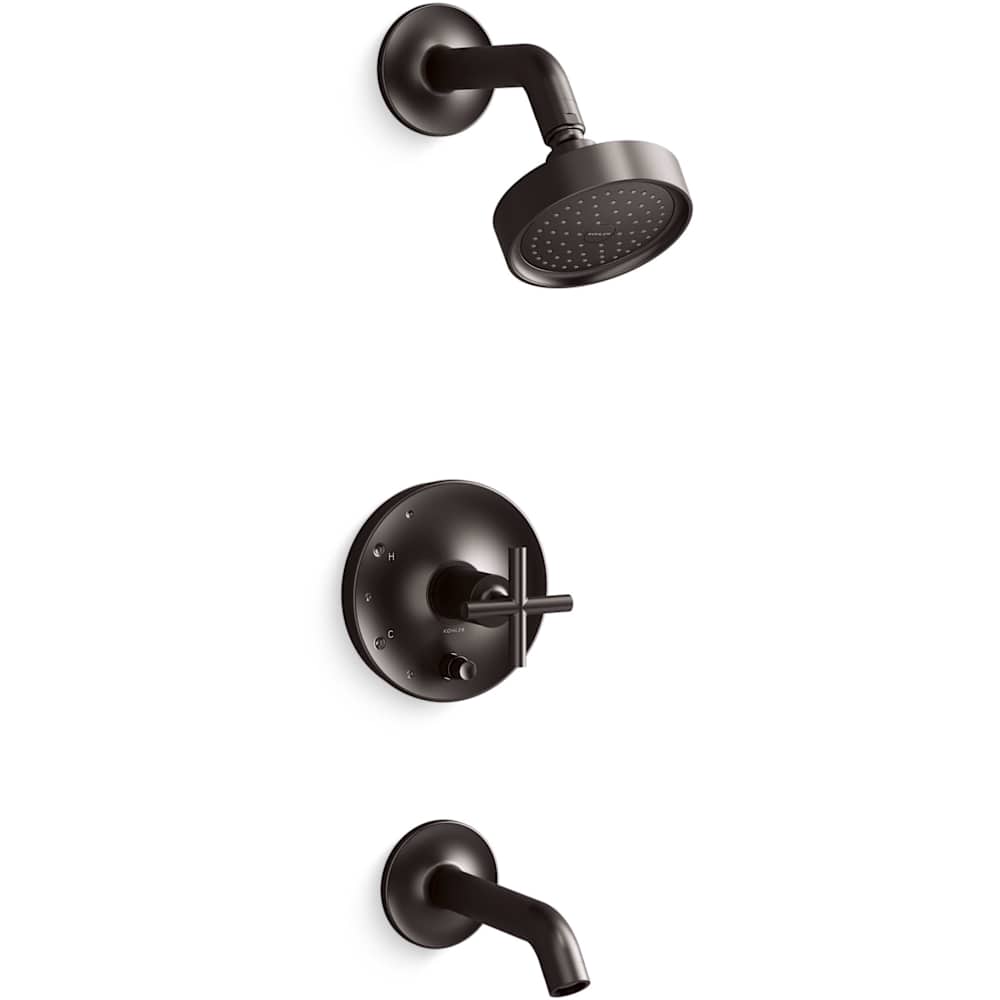 Purist Tub and Shower Trim Package with 2.5 GPM Single Function Shower Head with Rite-Temp Technology