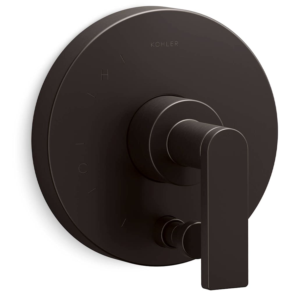 Composed Two Function Pressure Balanced Valve Trim Only with Single Lever Handle and Integrated Diverter - Less Rough In