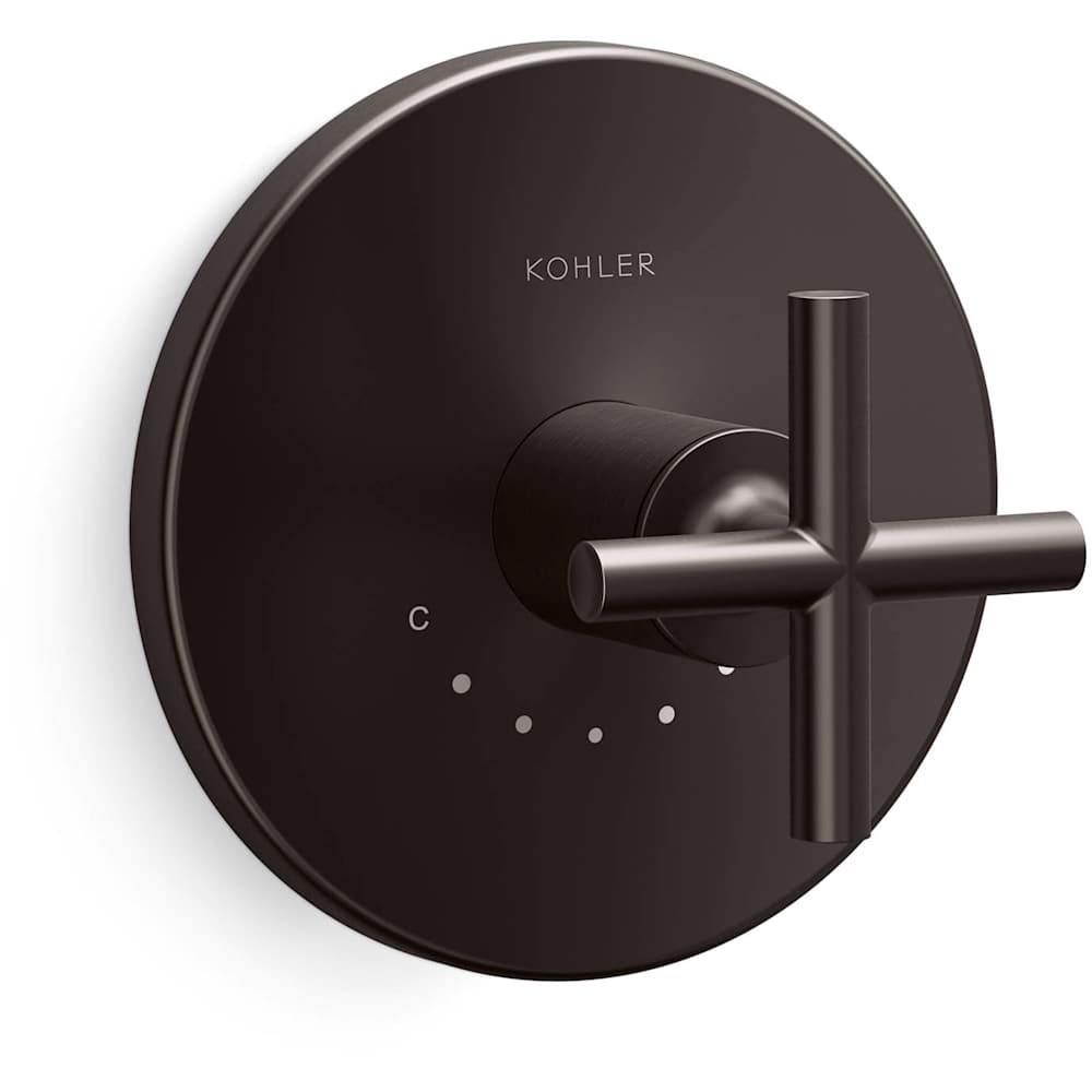 Purist Thermostatic Valve Trim Only with Single Cross Handle - Less Rough In