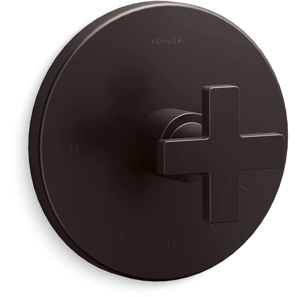 Composed Thermostatic Valve Trim Only with Single Cross Handle - Less Rough In