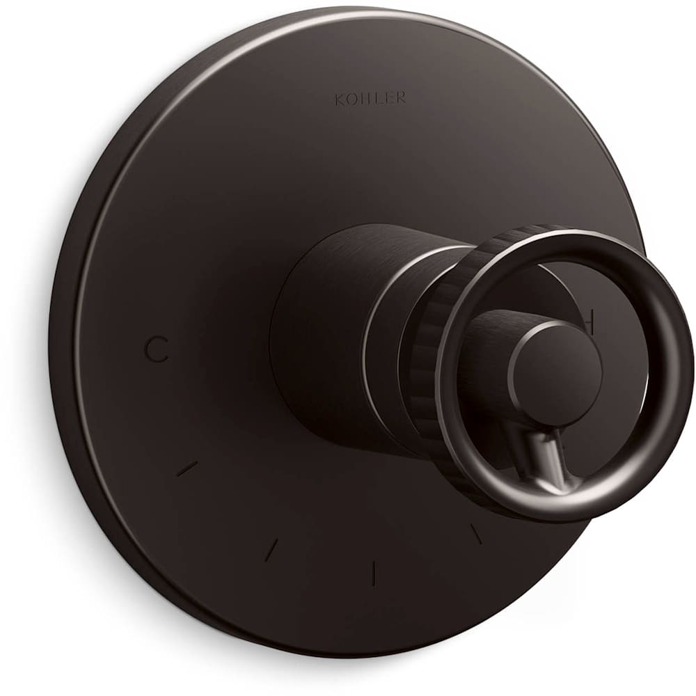 Components Single Function Thermostatic Valve Trim Only with Single Knob Handle - Less Rough In