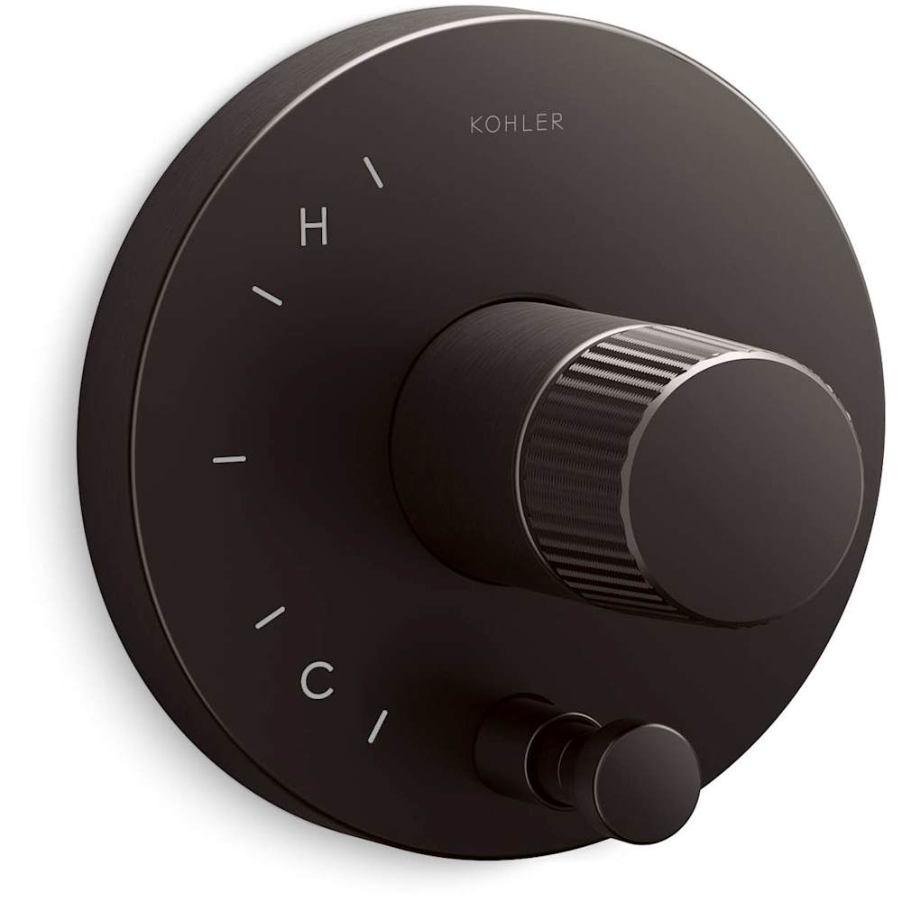 Components Single Function Pressure Balanced Valve Trim Only with Single Knob Handle and Integrated Diverter - Less Rough In