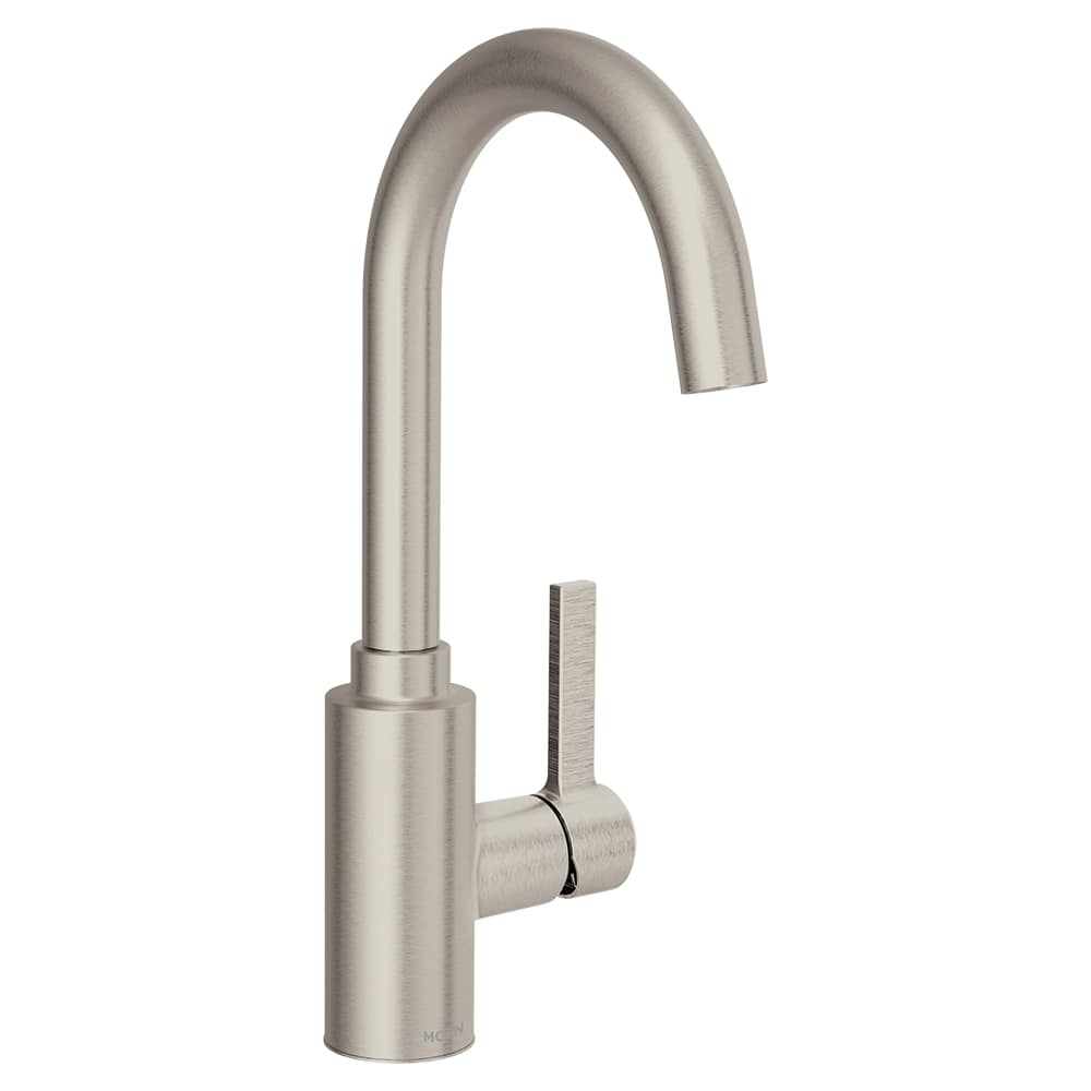 Moen Genta LX One-Handle High Arc Bar Faucet Spot Resist Stainless