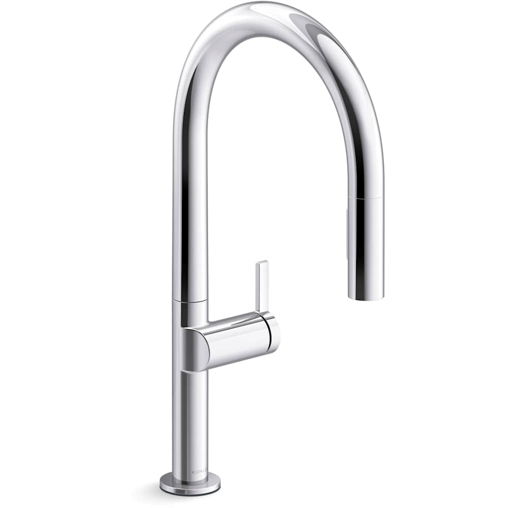 Components Touchless Pull-Down Kitchen Sink Faucet with Two-Function Sprayhead
