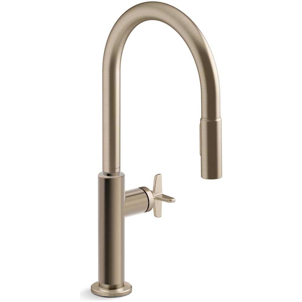 Billet 1.5 GPM Single Hole Pull Down Kitchen Faucet
