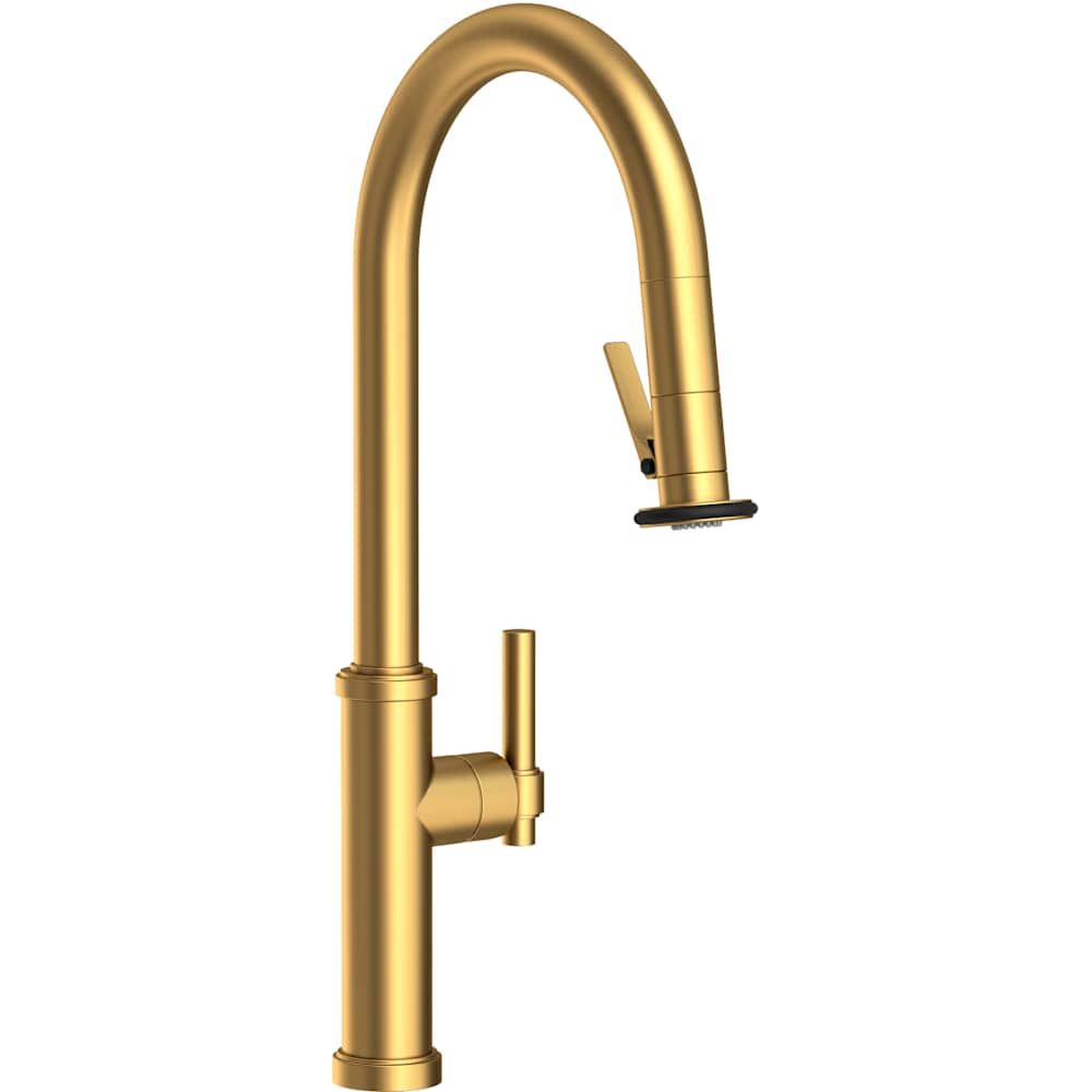 Seager 1.8 GPM Single Hole Pull Down Kitchen Faucet with Single Lever Handle