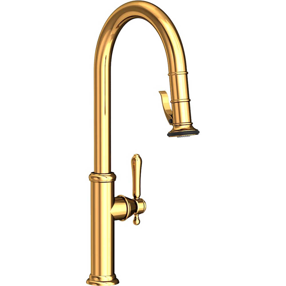 Chesterfield 1.8 GPM Single Hole Pull Down Kitchen Faucet with Single Lever Handle