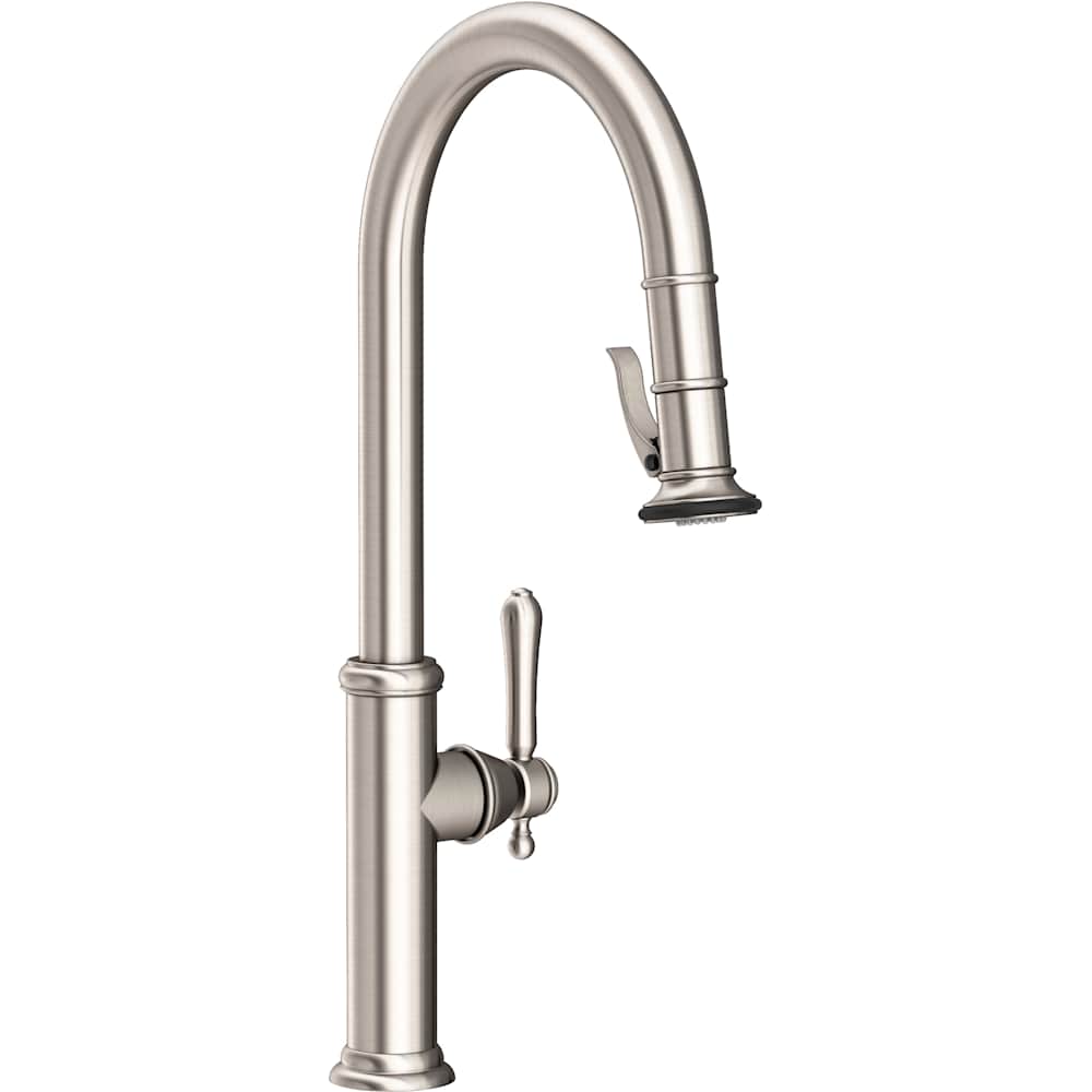Chesterfield 1.8 GPM Single Hole Pull Down Kitchen Faucet with Single Lever Handle