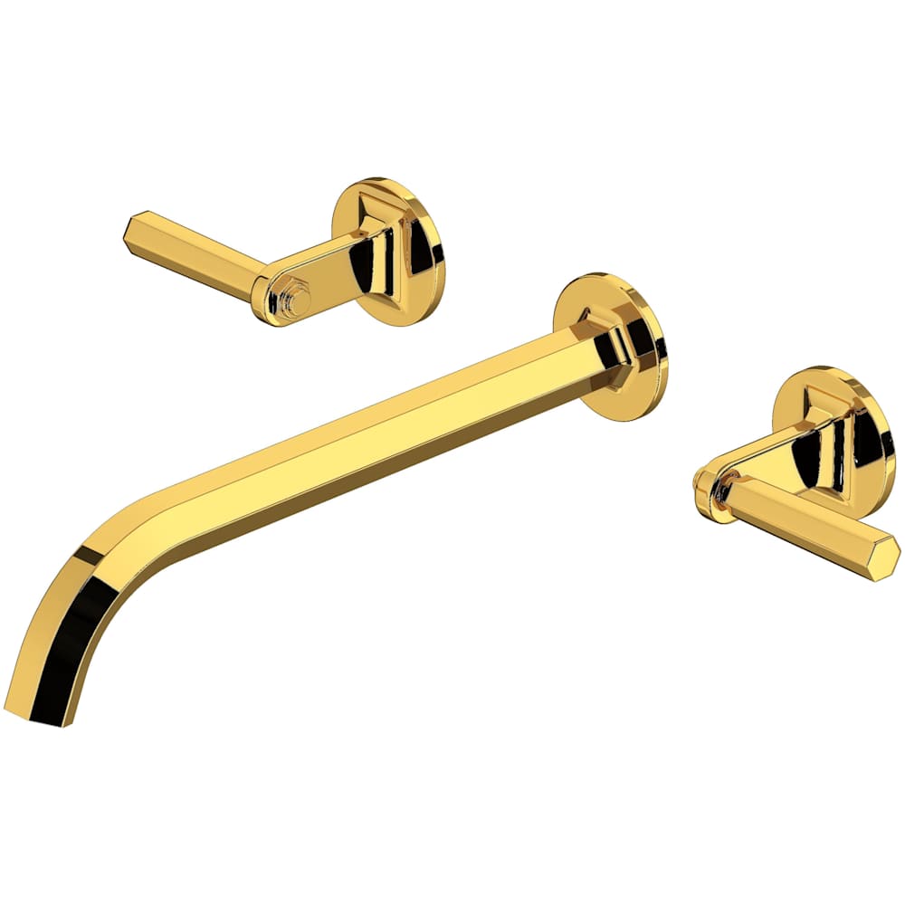 Modelle Wall Mounted Tub Filler with Built-In Diverter