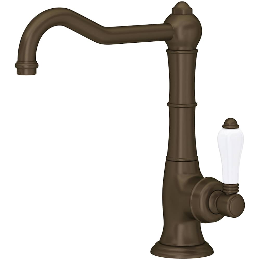 Acqui 1.5 GPM Single Hole Bar Faucet with Porcelain Handle