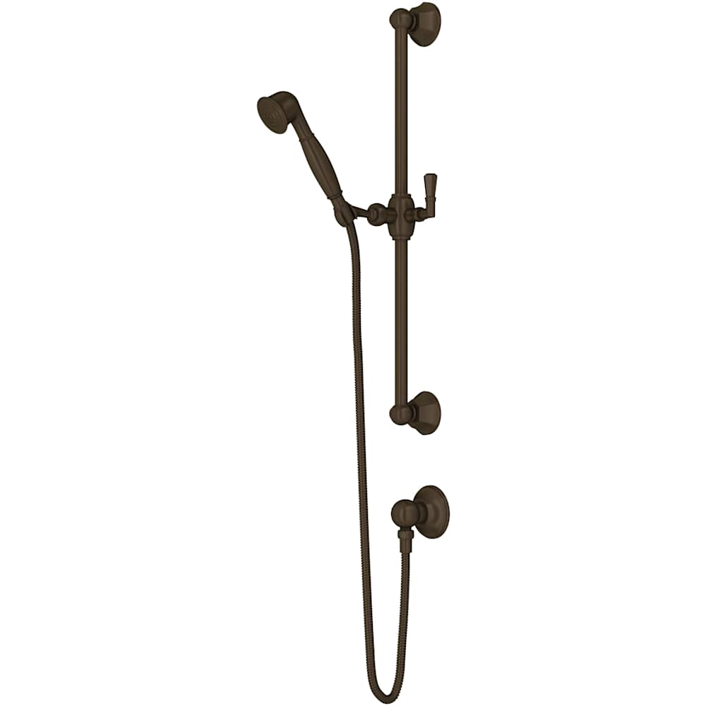 Palladian 1.8 GPM Single Function Hand Shower Package - Includes Slide Bar, Hose, and Wall Supply