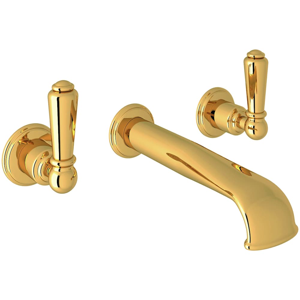 Edwardian 1.2 GPM Wall Mounted Widespread Bathroom Faucet