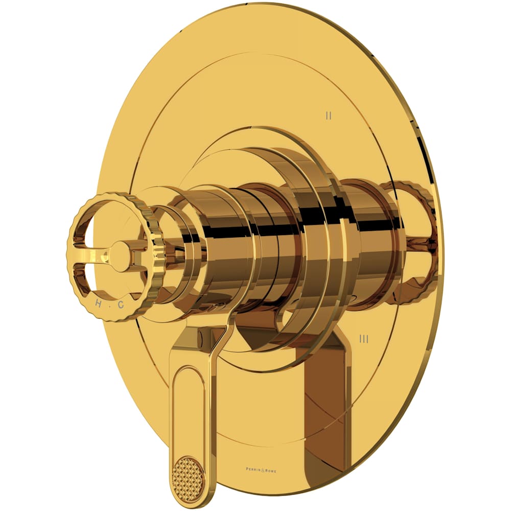 Armstrong Three Independent Function Thermostatic Valve Trim Only with Single Wheel Handle and Integrated Diverter - Less Rough In