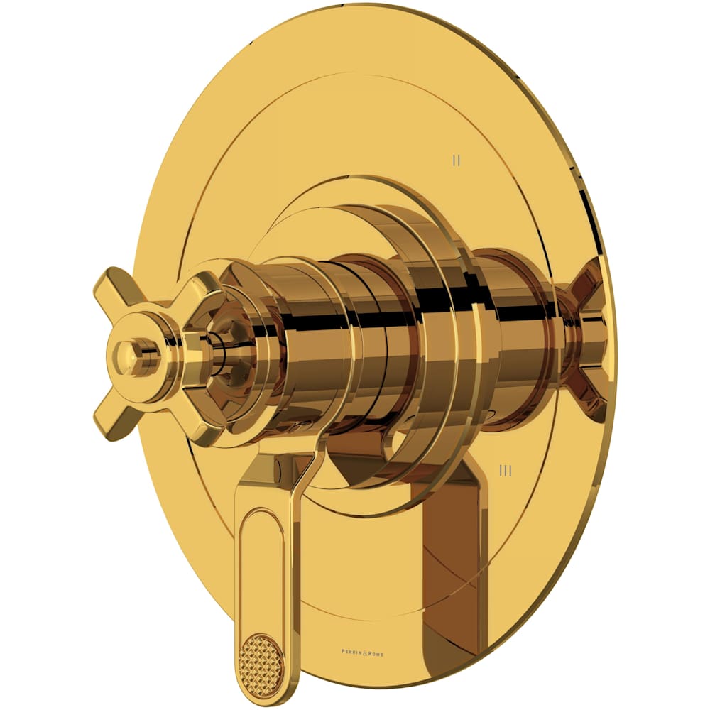 Armstrong Three Independent Function Thermostatic Valve Trim Only with Single Cross Handle and Integrated Diverter - Less Rough In