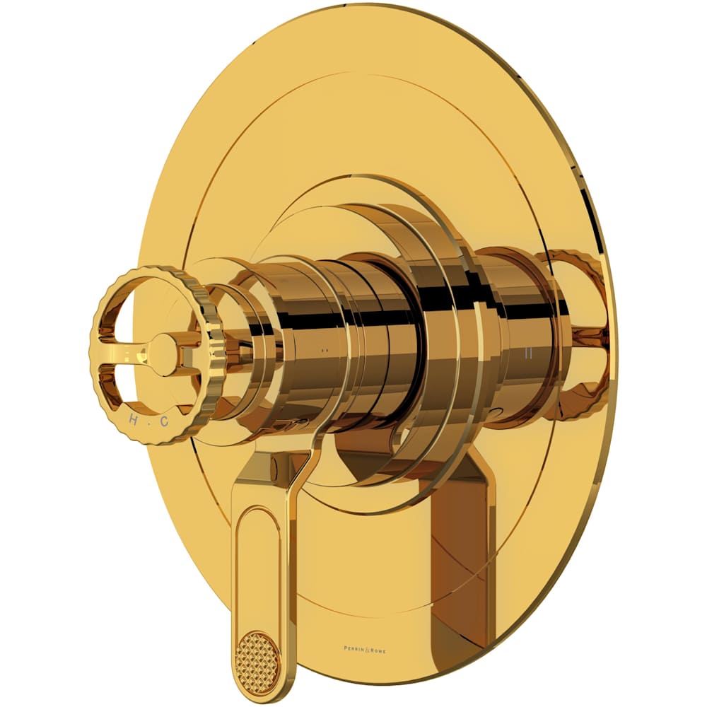 Armstrong Two Independent Function Thermostatic Valve Trim Only with Single Wheel Handle and Integrated Diverter - Less Rough In
