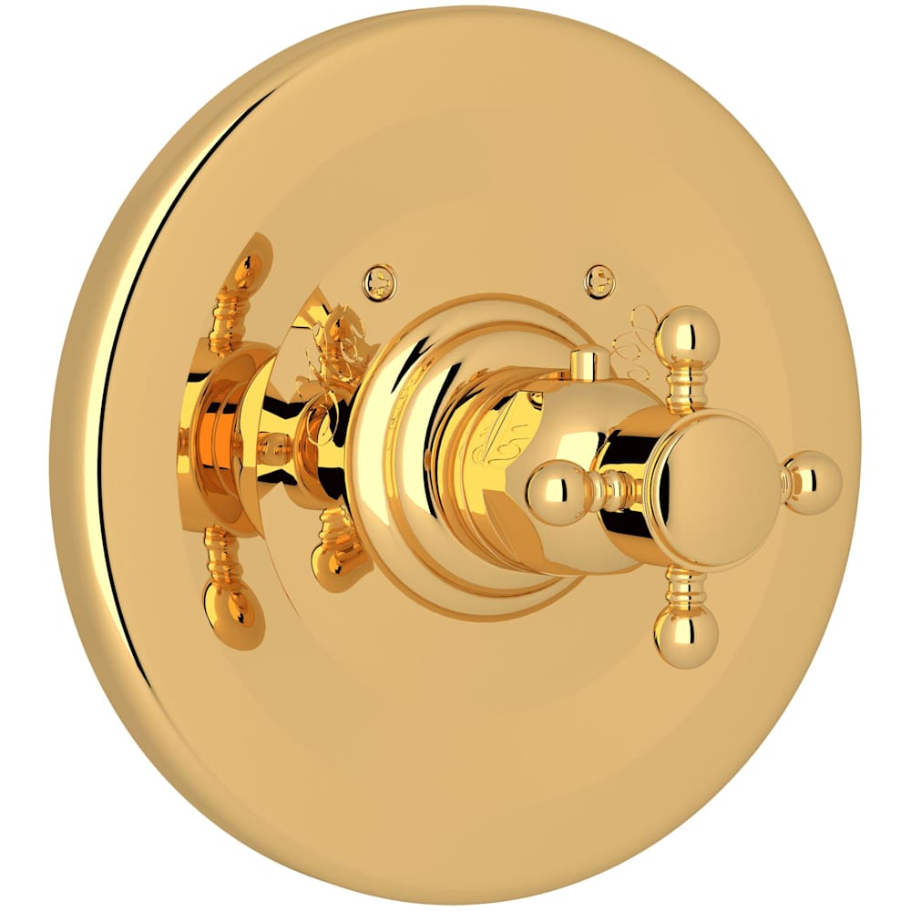 Acqui Thermostatic Valve Trim Only with Single Cross Handle - Less Rough In