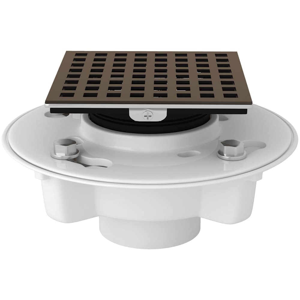 PVC 2" X 3" Spa Shower Drain Kit with Matrix Decorative Cover
