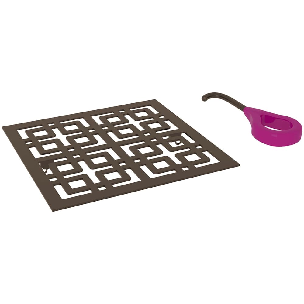 Weave 5-1/8" x 5-1/8" Decorative Spa Shower Drain Cover