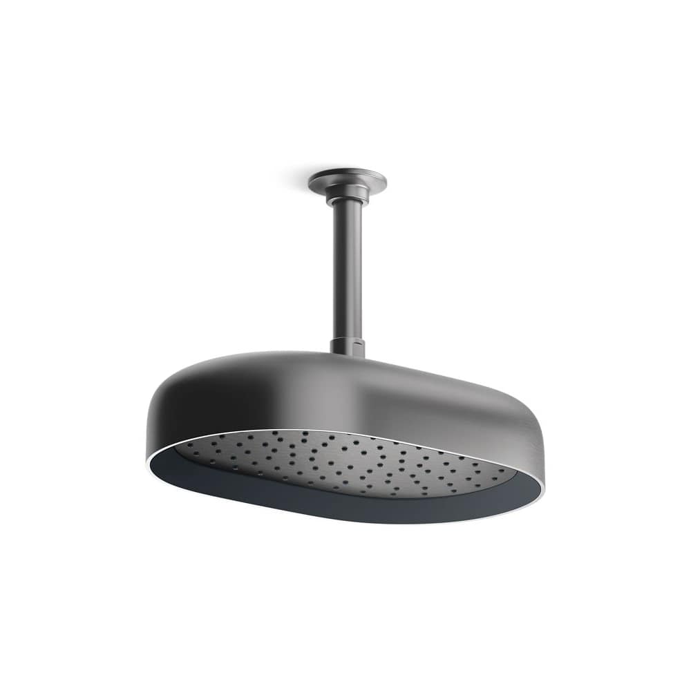 Statement Oblong 12" Single Function 2.5 GPM Rainhead with MasterClean Sprayface and Katalyst Air-Induction Technology
