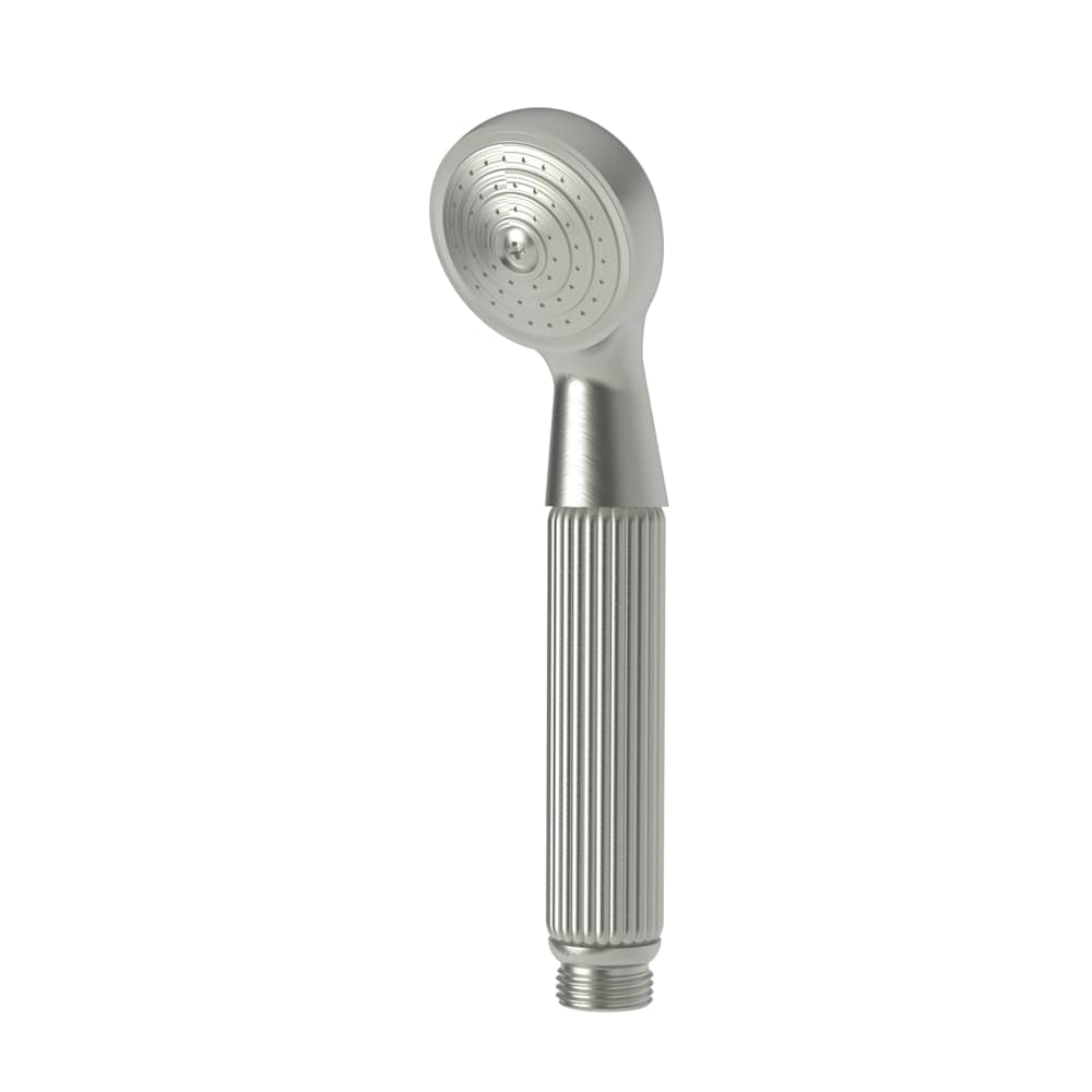 Single Function Hand Shower with Grooved Brass Handle - Less Hose and Wall Supply