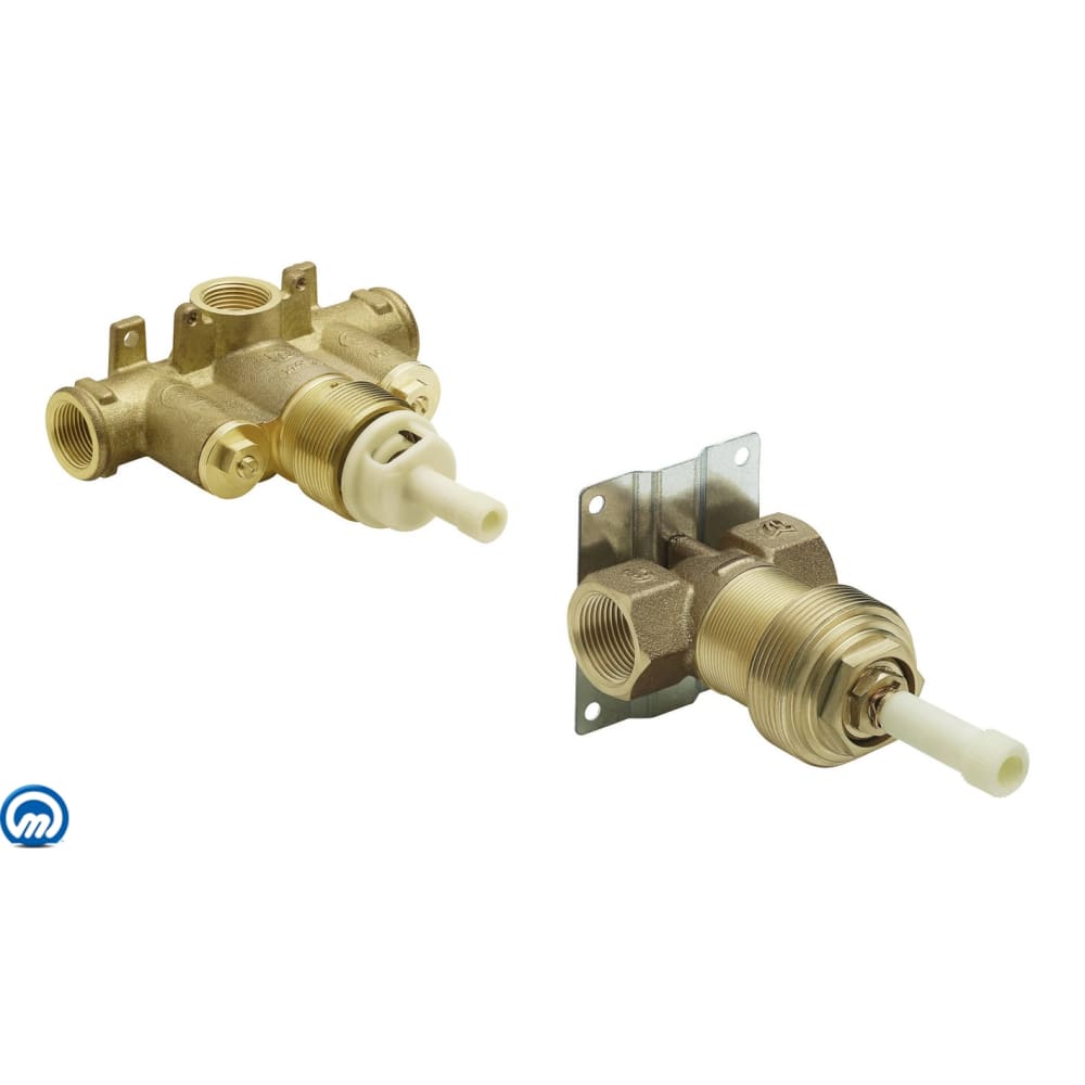 Moen 3/4 Inch IPS Set of 1 ExactTemp Thermostatic Rough-In Valve and 1 Volume Control Valves N/A
