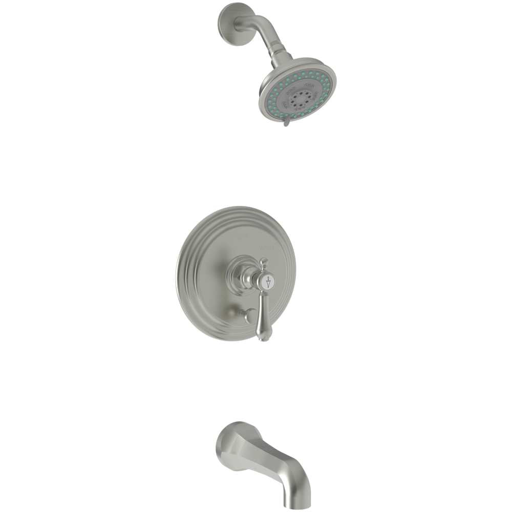 Chesterfield Single Handle Pressure Balanced Tub and Shower Trim with Single Function Shower Head and Metal Lever Handle