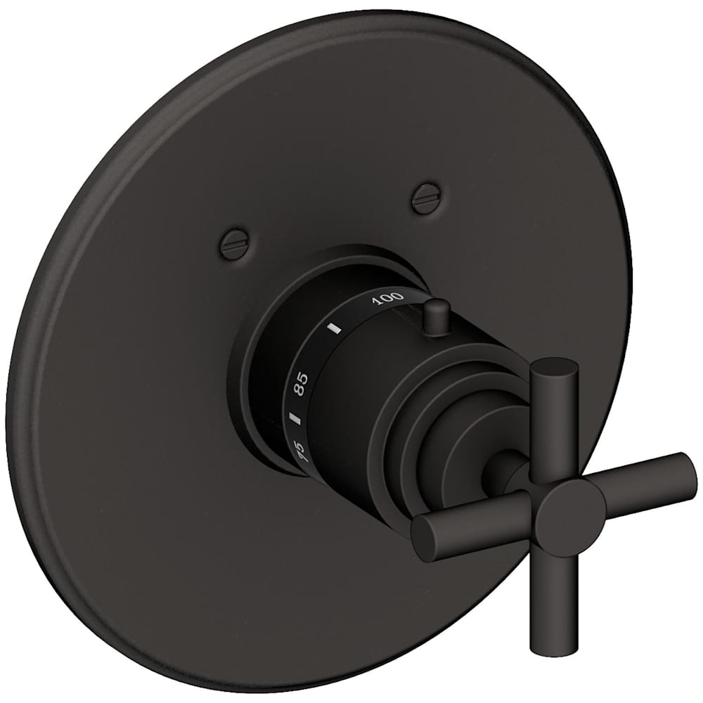 East Linear Thermostatic Valve Trim Only with 1 Cross Handles - Less Rough In