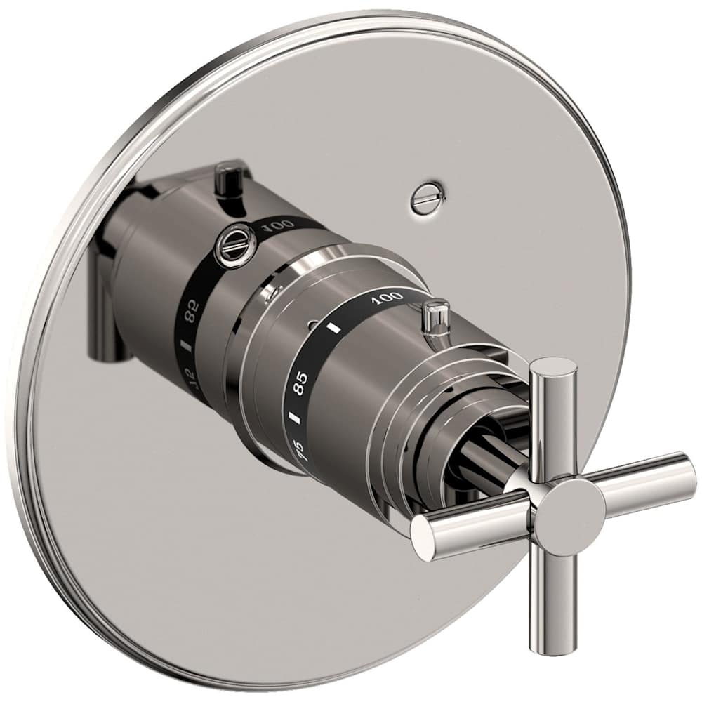 East Linear Thermostatic Valve Trim Only with 1 Cross Handles - Less Rough In