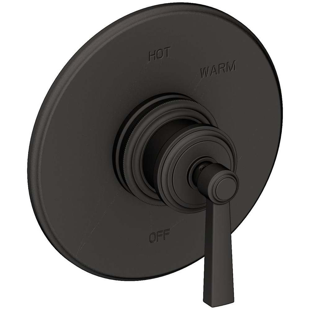 Miro Collection Single Handle Round Pressure Balanced Shower Trim Plate Only with Metal Lever Handle