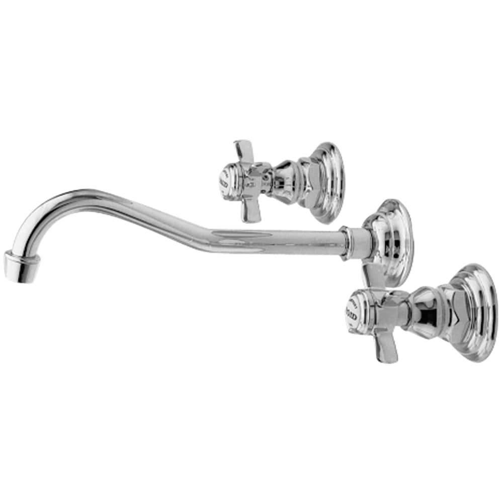 Fairfield 1.2 GPM Wall Mounted Widespread Bathroom Faucet