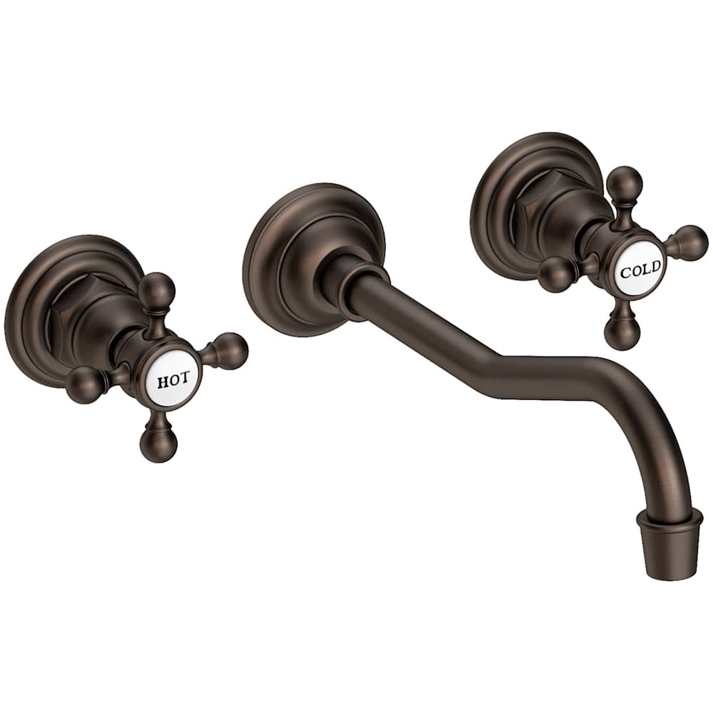 Chesterfield 1.2 GPM Wall Mounted Widespread Bathroom Faucet