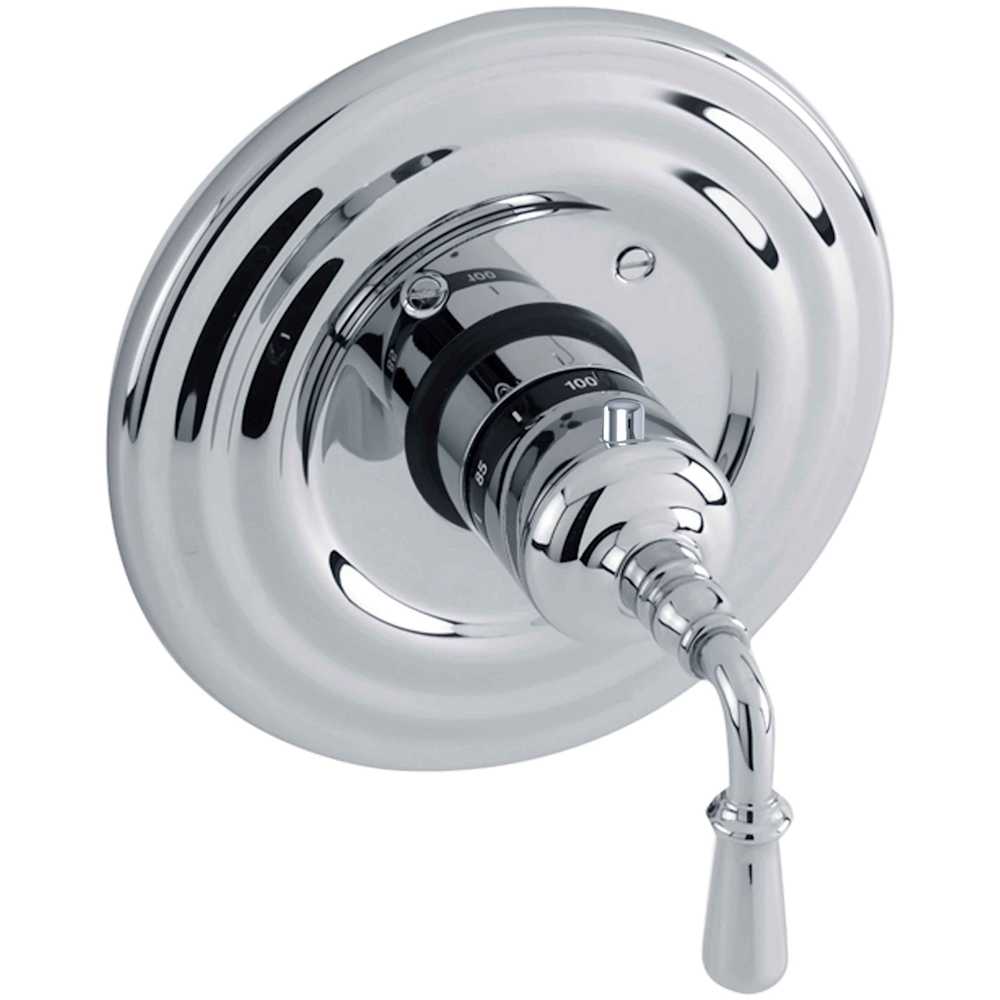 Bevelle Thermostatic Valve Trim Only with 1 Lever Handles - Less Rough In