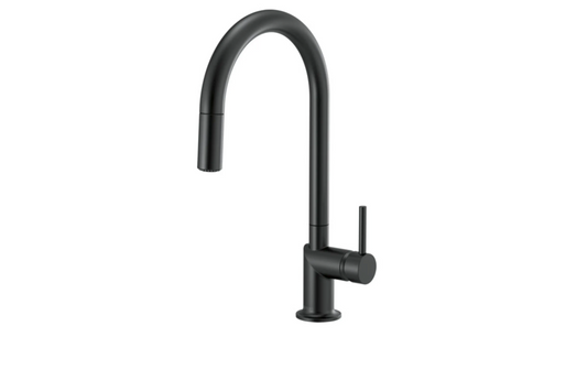 Brizo 63075LF-BLLHP Odin 1.8 GPM Single Hole Pull Down Kitchen Faucet with Arc Spout - Less Handle