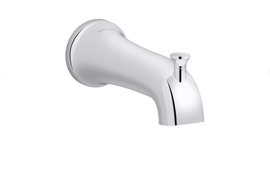 Kohler Tempered 6-3/8" Integrated Diverter Tub Spout K-28563-CP