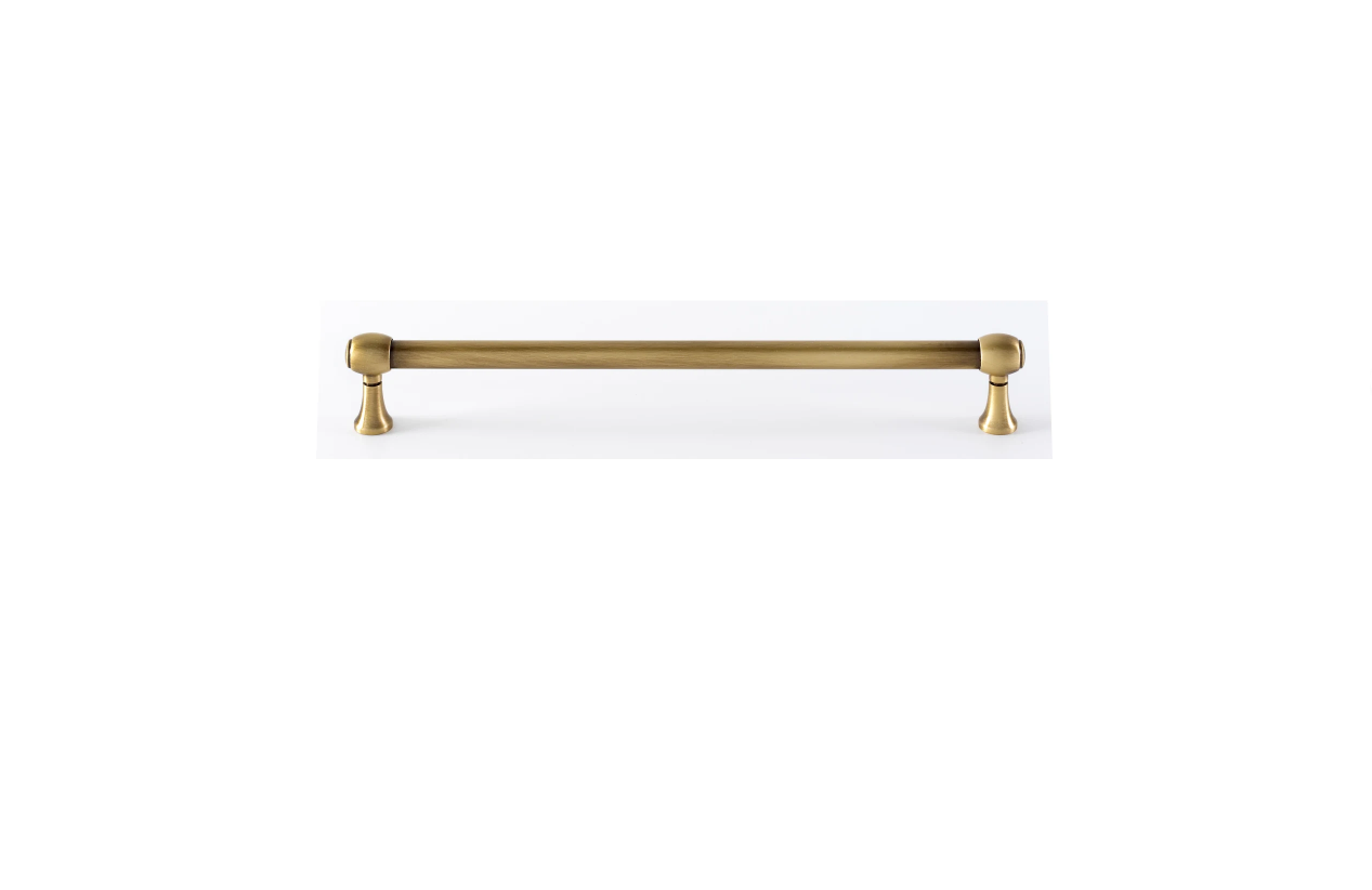 Alno A980-8-AE Royale 8" Center to Center Traditional Solid Brass Cabinet Handle / Drawer Pull - OPEN BOX