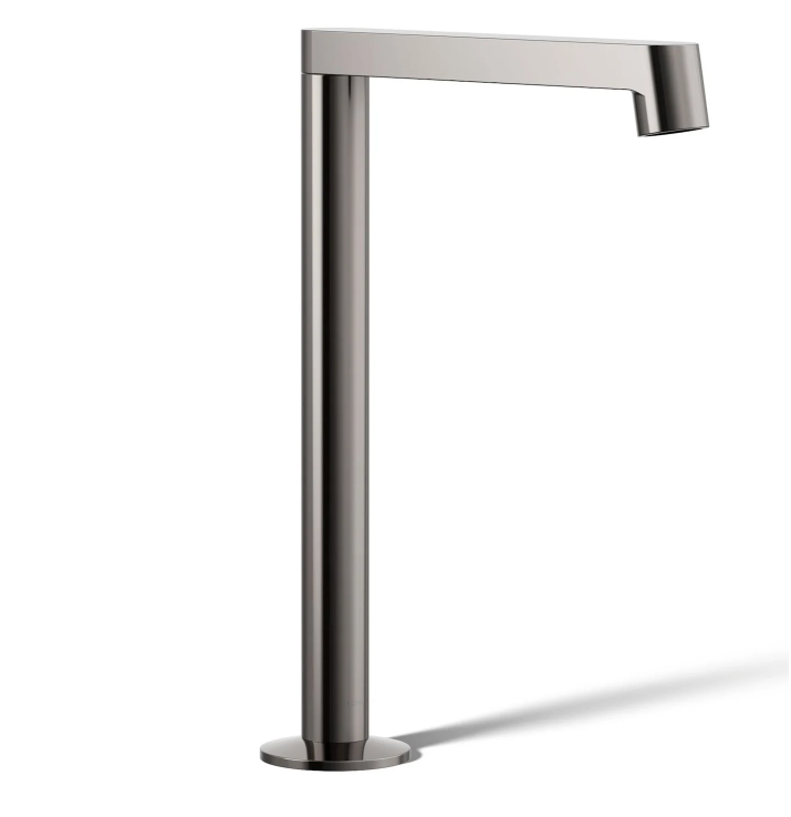 Components 1.2 GPM Vessel Widespread Bathroom Faucet with Row Design Spout and Drain Assembly - Less Handles