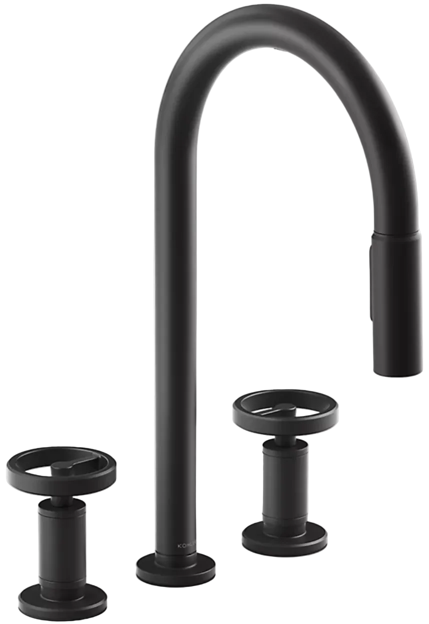 Billet 1.5 GPM Widespread Pull Down Kitchen Faucet - Includes Escutcheon