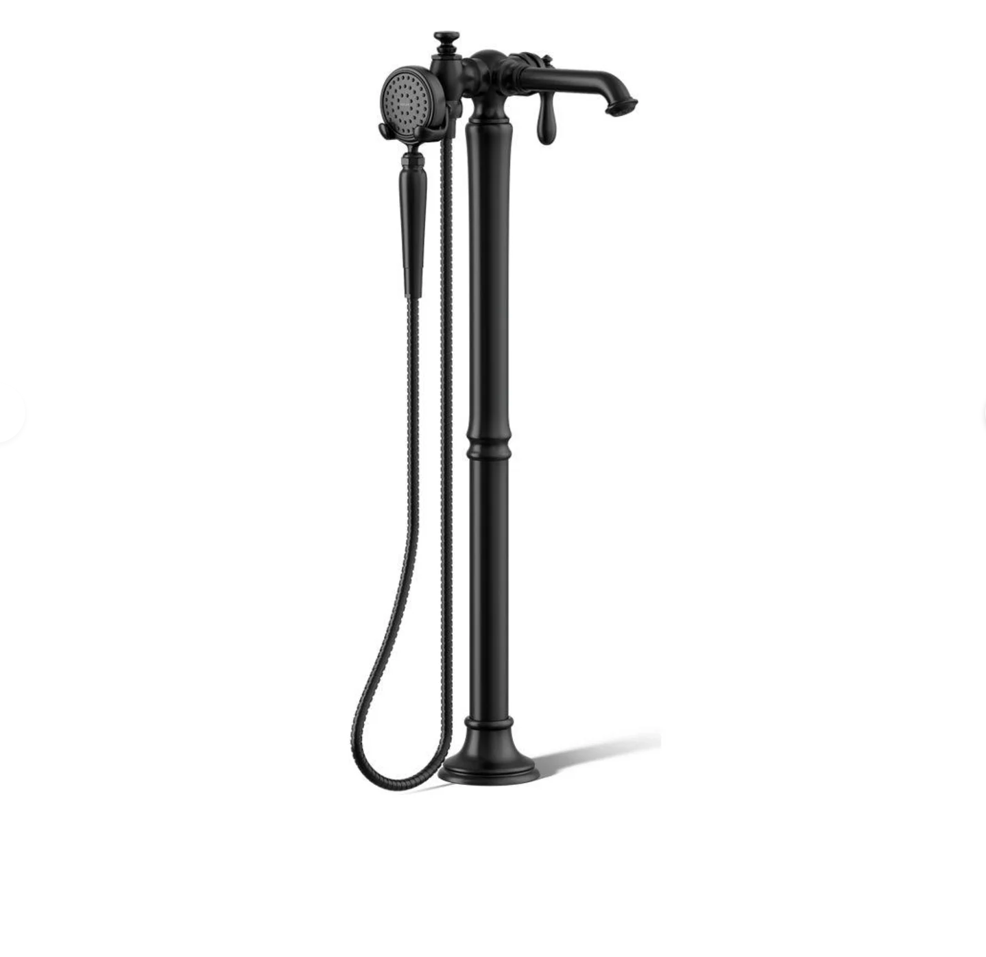 Artifacts Floor Mounted Tub Filler with Built-In Diverter - Includes Hand Shower