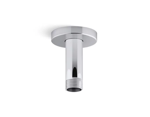 Statement 3" Ceiling-Mount Single-Function Rainhead Arm and Flange