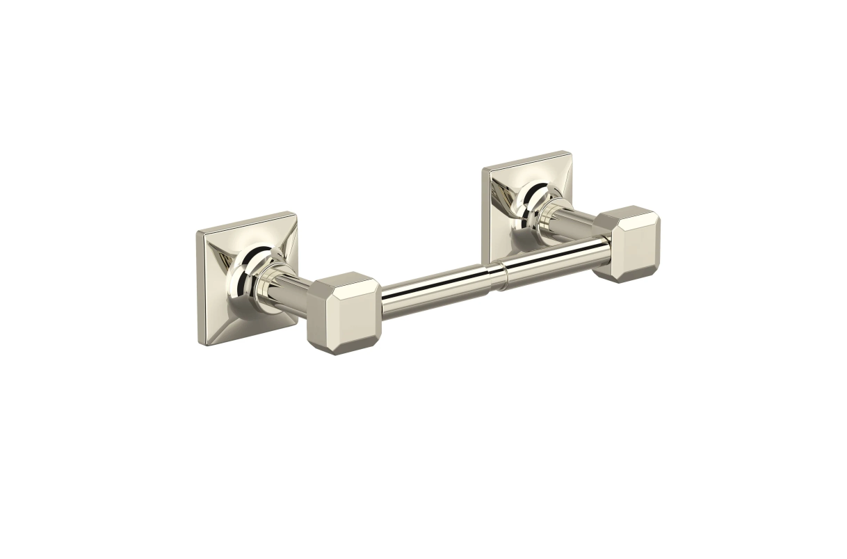 Rohl AP25WTP Apothecary Wall Mounted Spring Bar Toilet Paper Holder - Polished Nickel